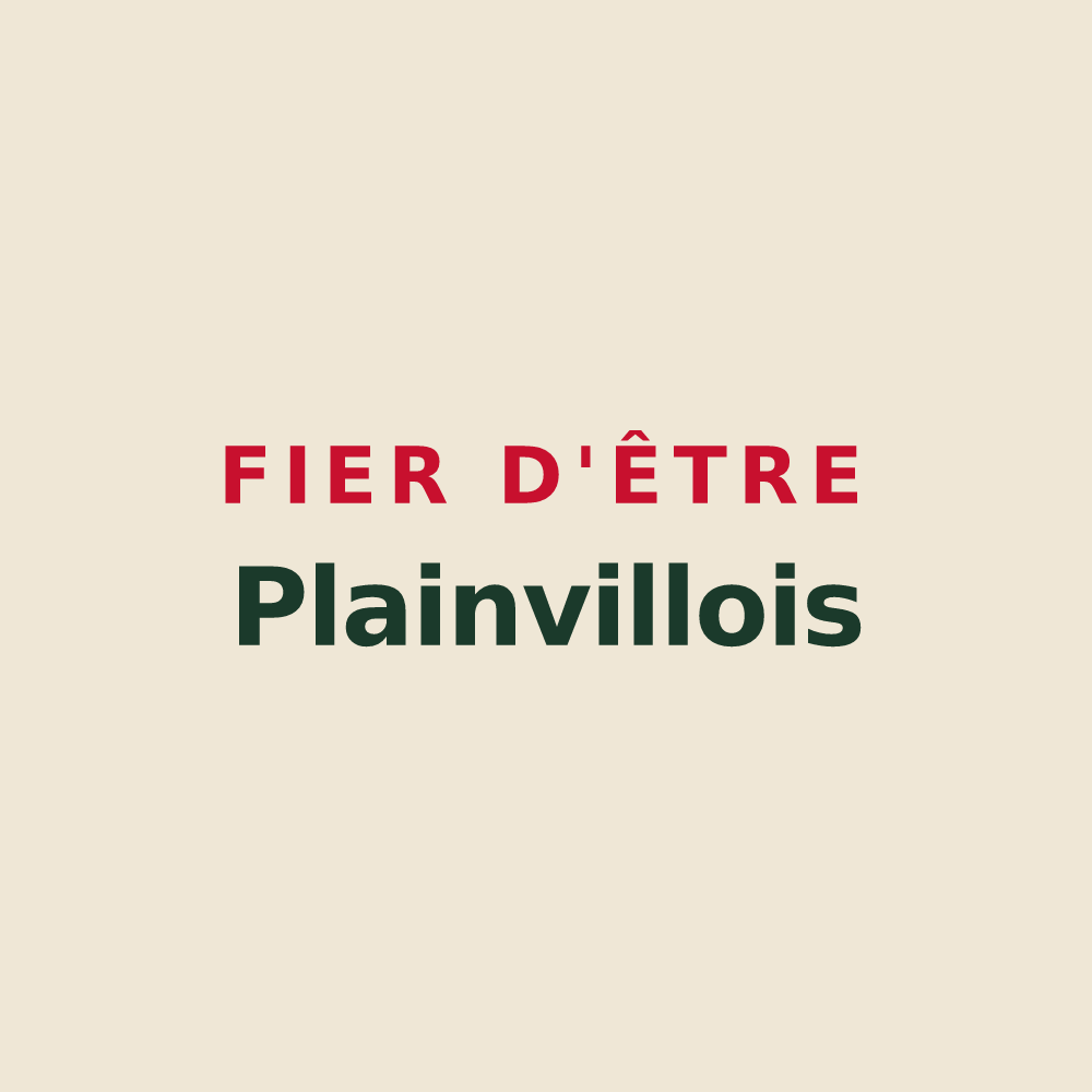 Tote bag « Fier d'être Plainvillois » — design pour Plainville