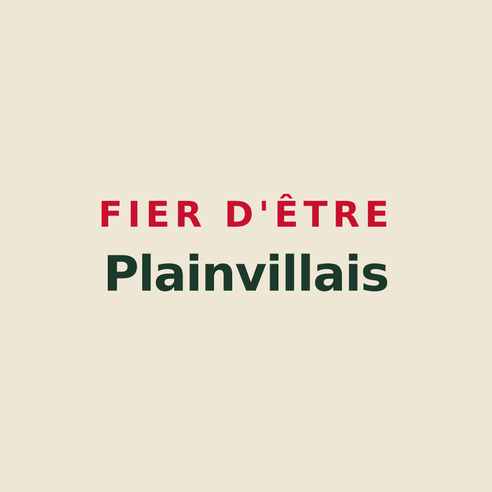 Tote bag « Fier d'être Plainvillais » — design pour Plainville