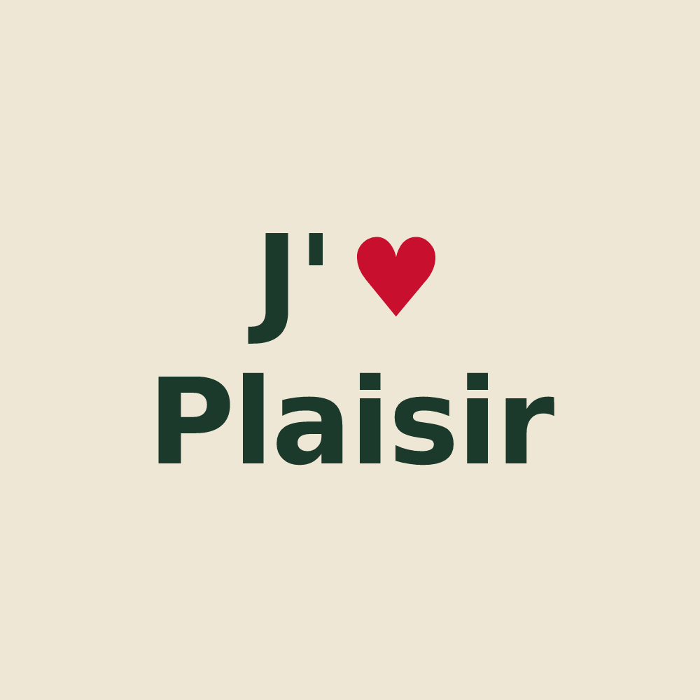 Tote bag personnalisé Plaisir — design J'aime Plaisir