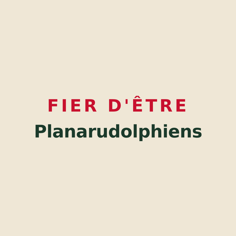 Tote bag « Fier d'être Planarudolphiens » — design pour Plan-de-Baix