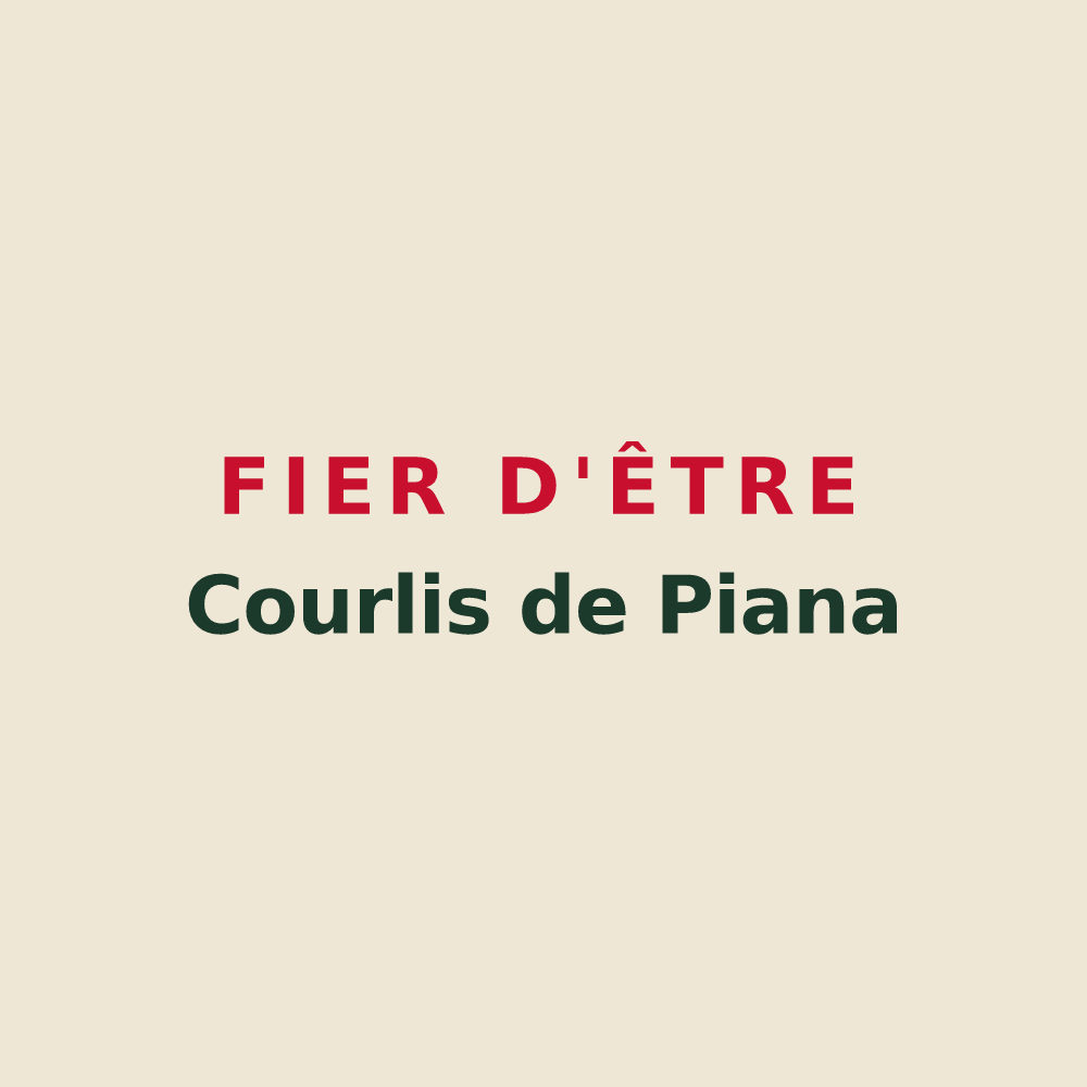 Tote bag « Fier d'être Courlis de Piana » — design pour Planay