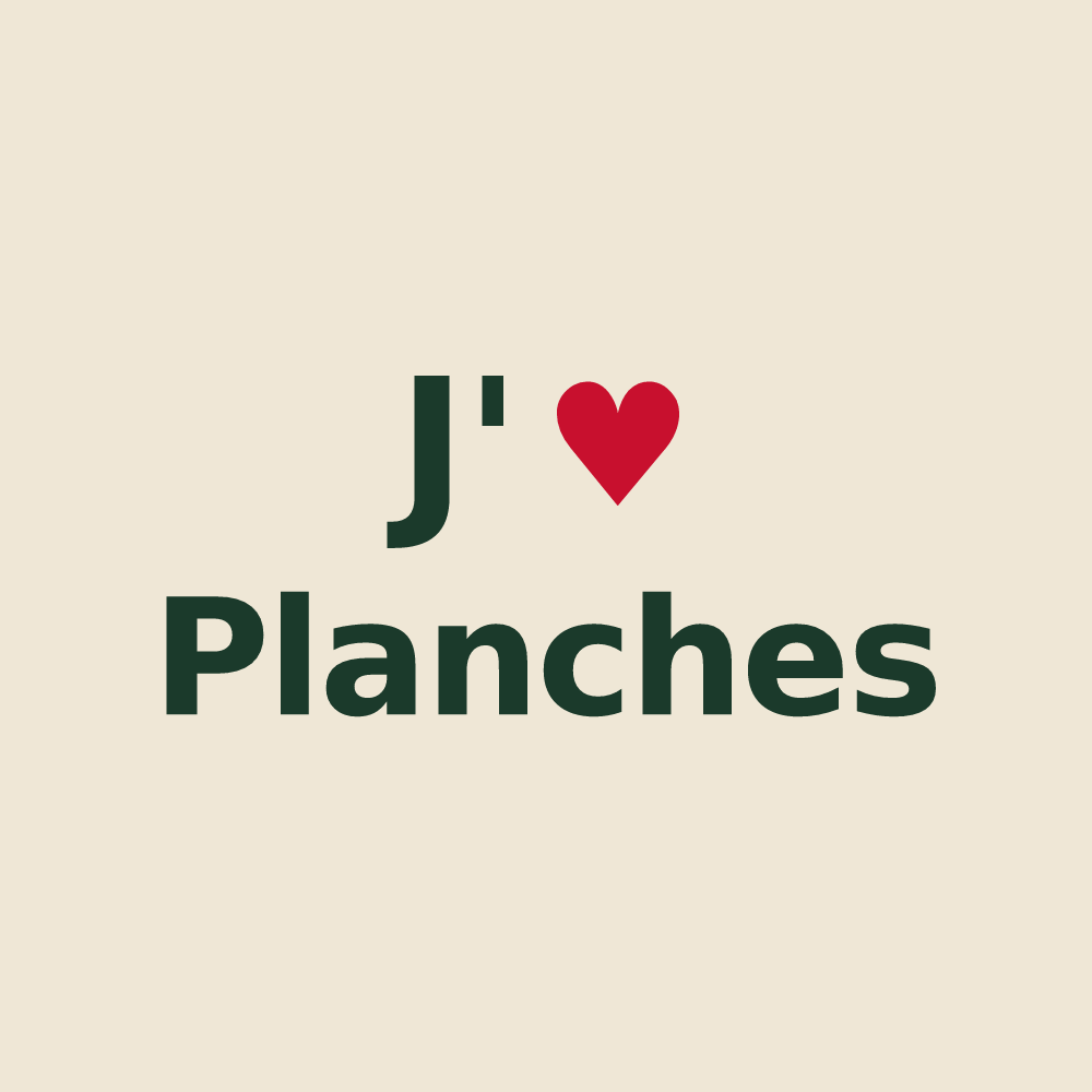 Tote bag personnalisé Planches — design J'aime Planches