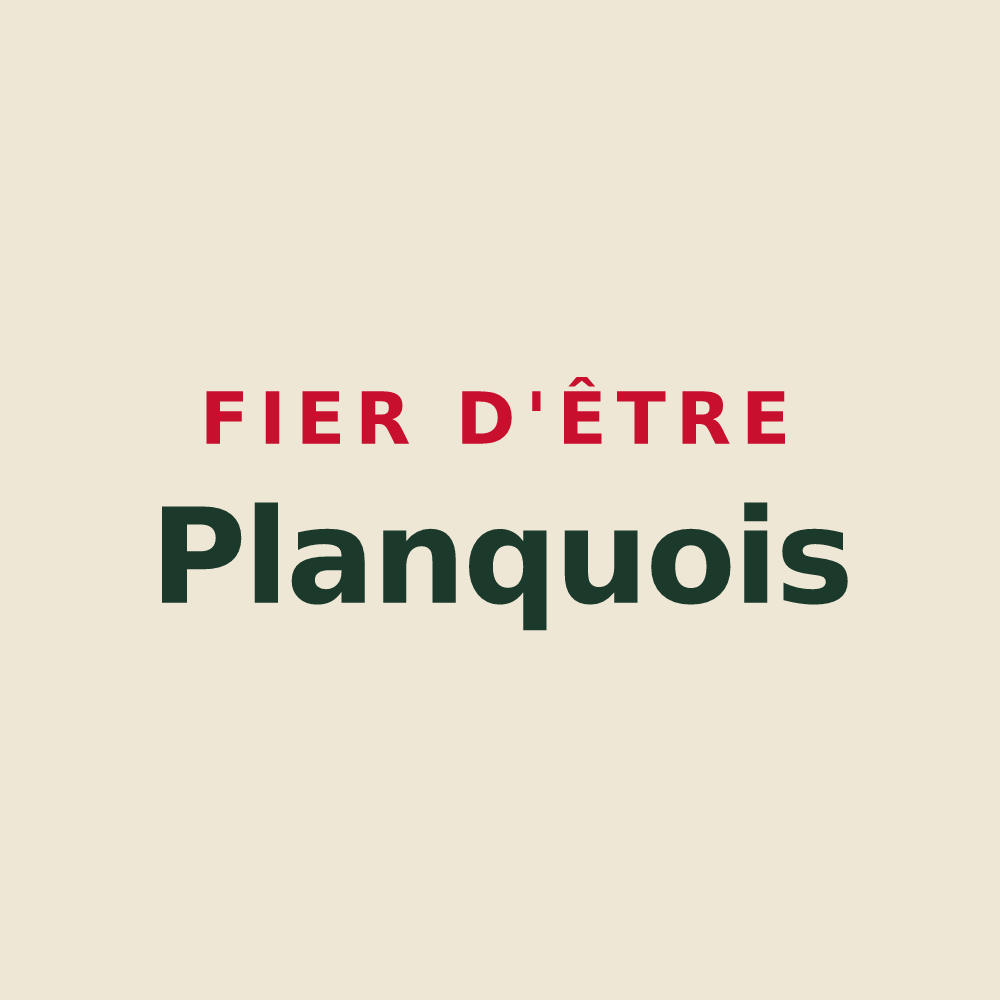 Tote bag « Fier d'être Planquois » — design pour Planques