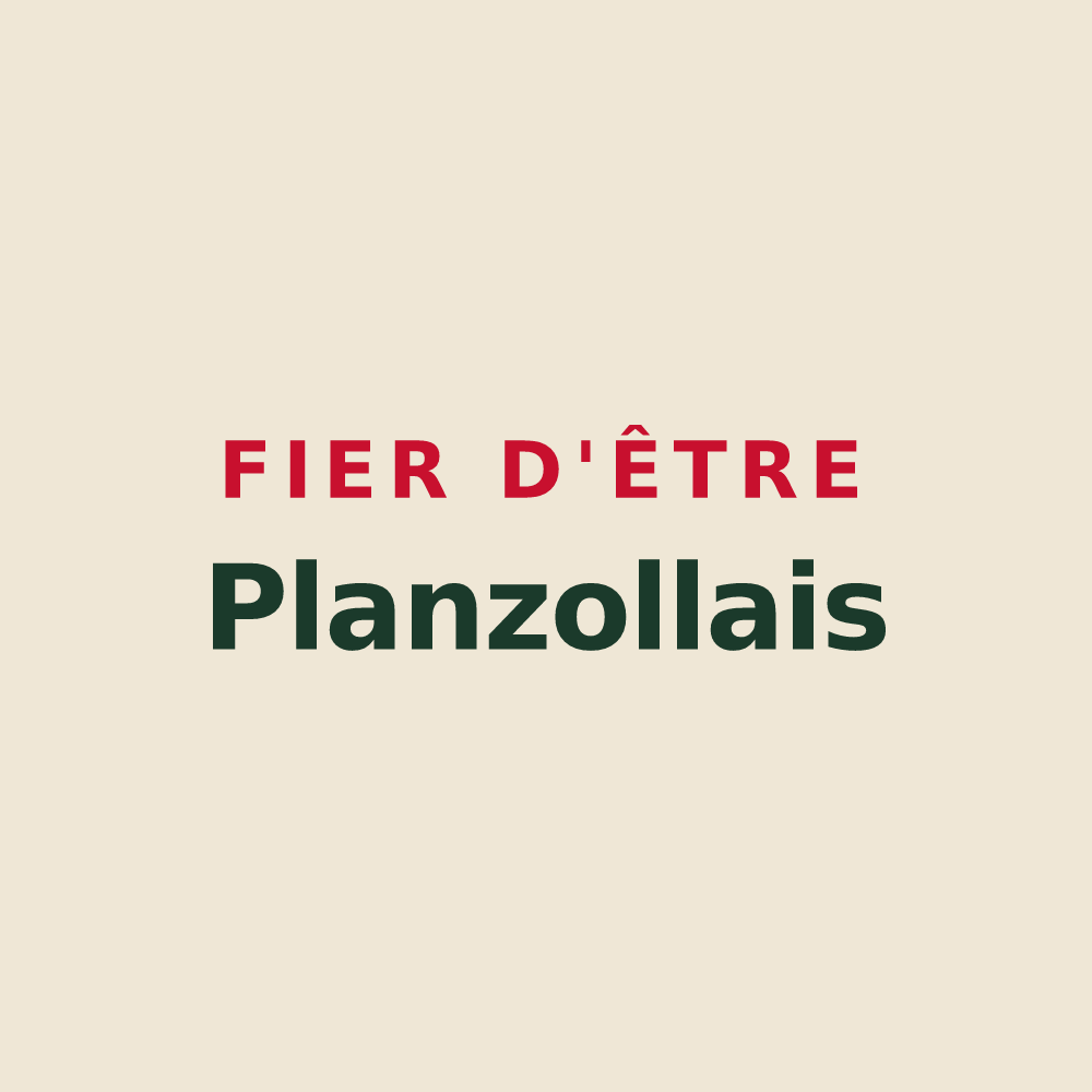 Tote bag « Fier d'être Planzollais » — design pour Planzolles