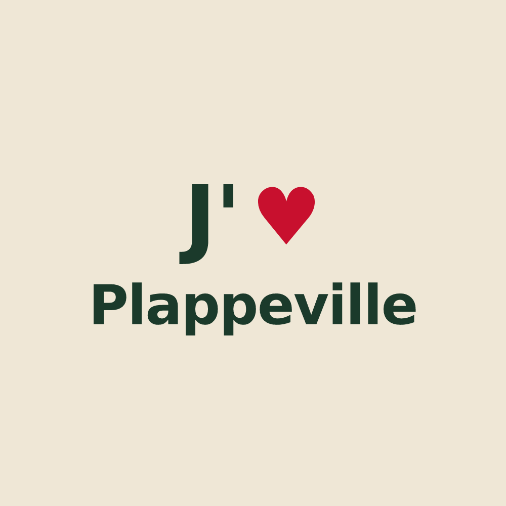 Tote bag personnalisé Plappeville — design J'aime Plappeville
