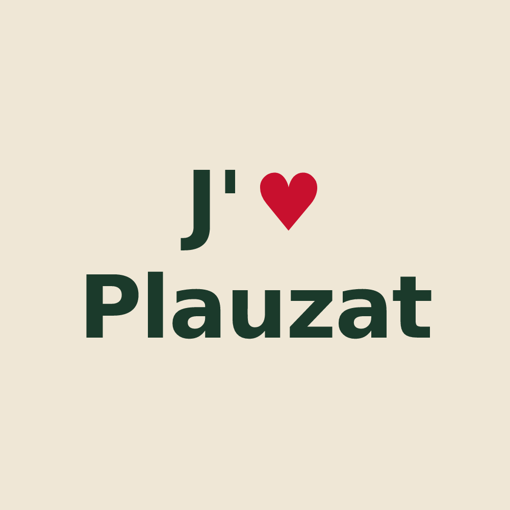 Tote bag personnalisé Plauzat — design J'aime Plauzat