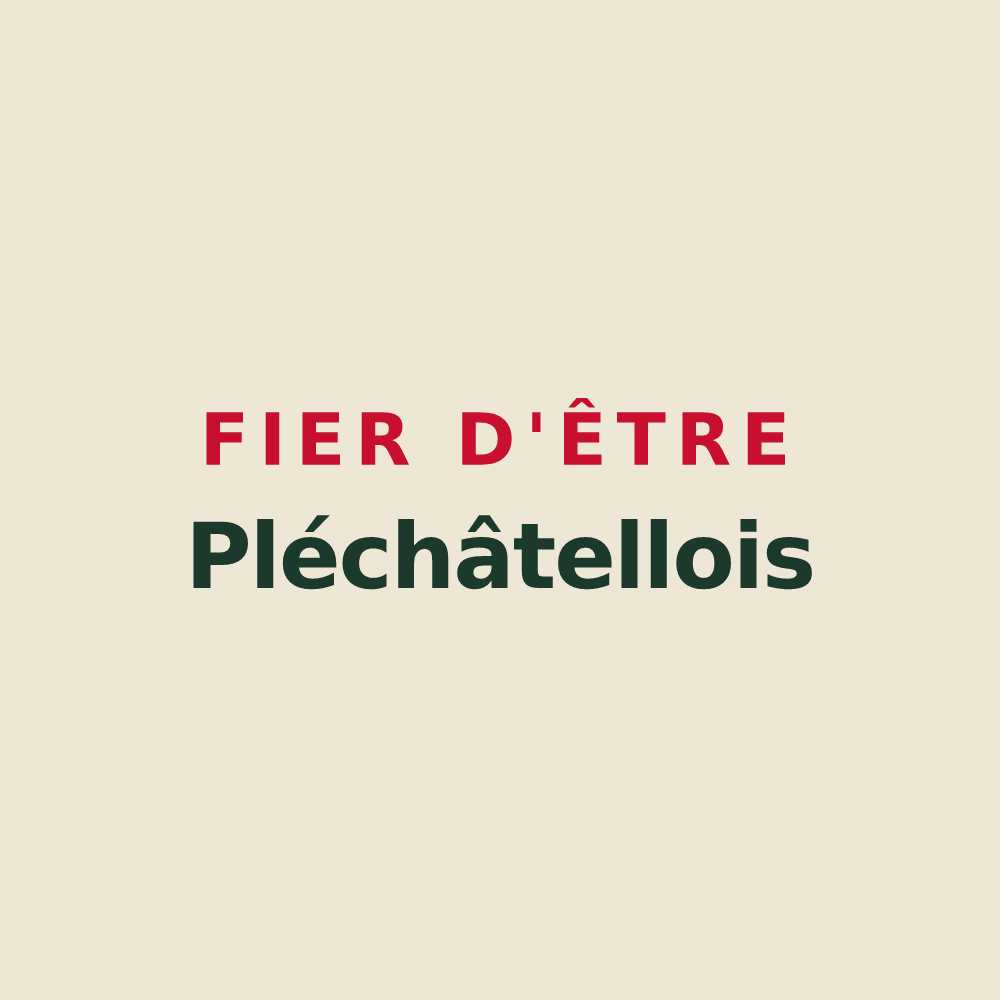 Tote bag « Fier d'être Pléchâtellois » — design pour Pléchâtel