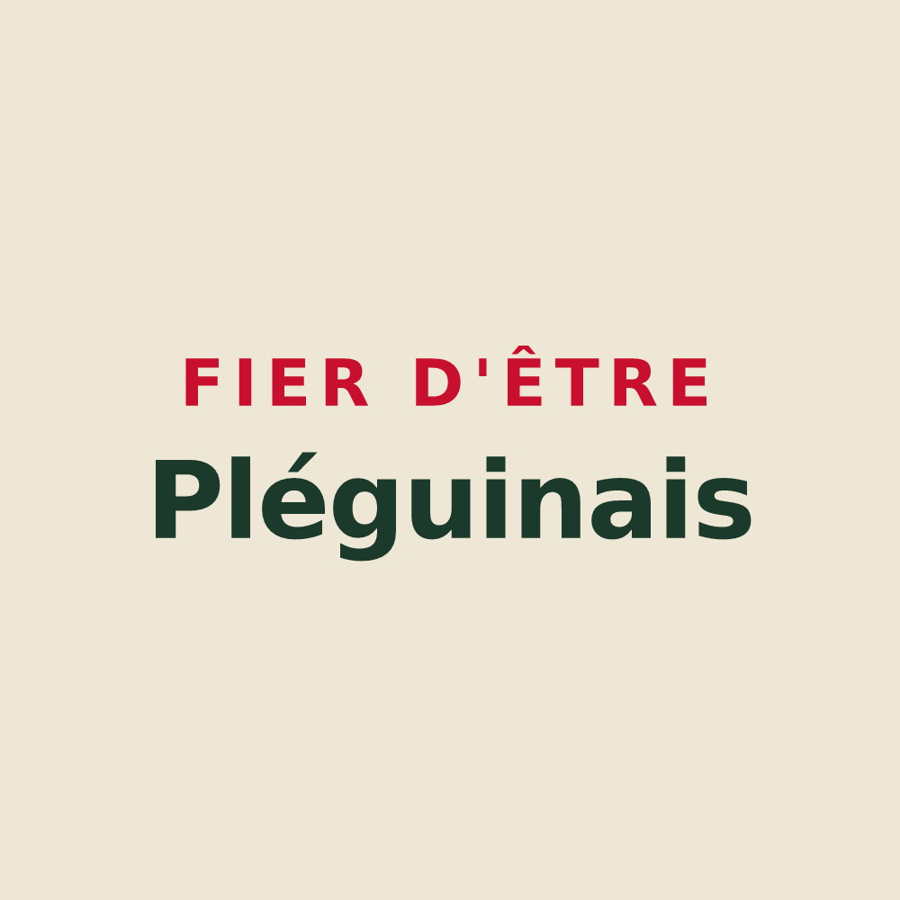 Tote bag « Fier d'être Pléguinais » — design pour Pléguien
