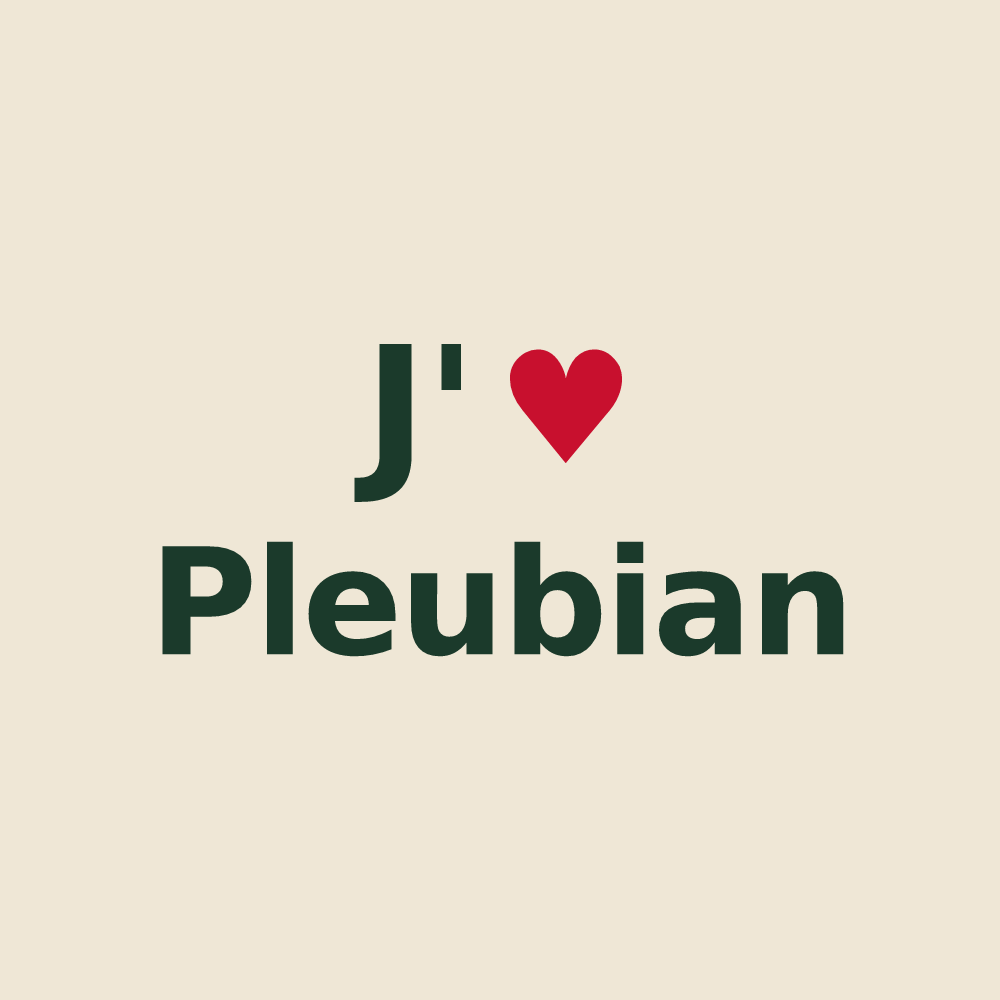 Tote bag personnalisé Pleubian — design J'aime Pleubian
