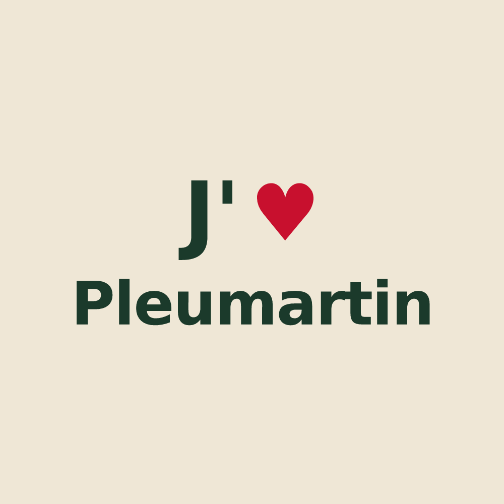 Tote bag personnalisé Pleumartin — design J'aime Pleumartin