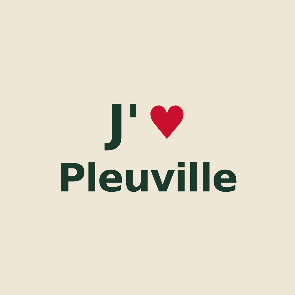 Tote bag personnalisé Pleuville — design J'aime Pleuville