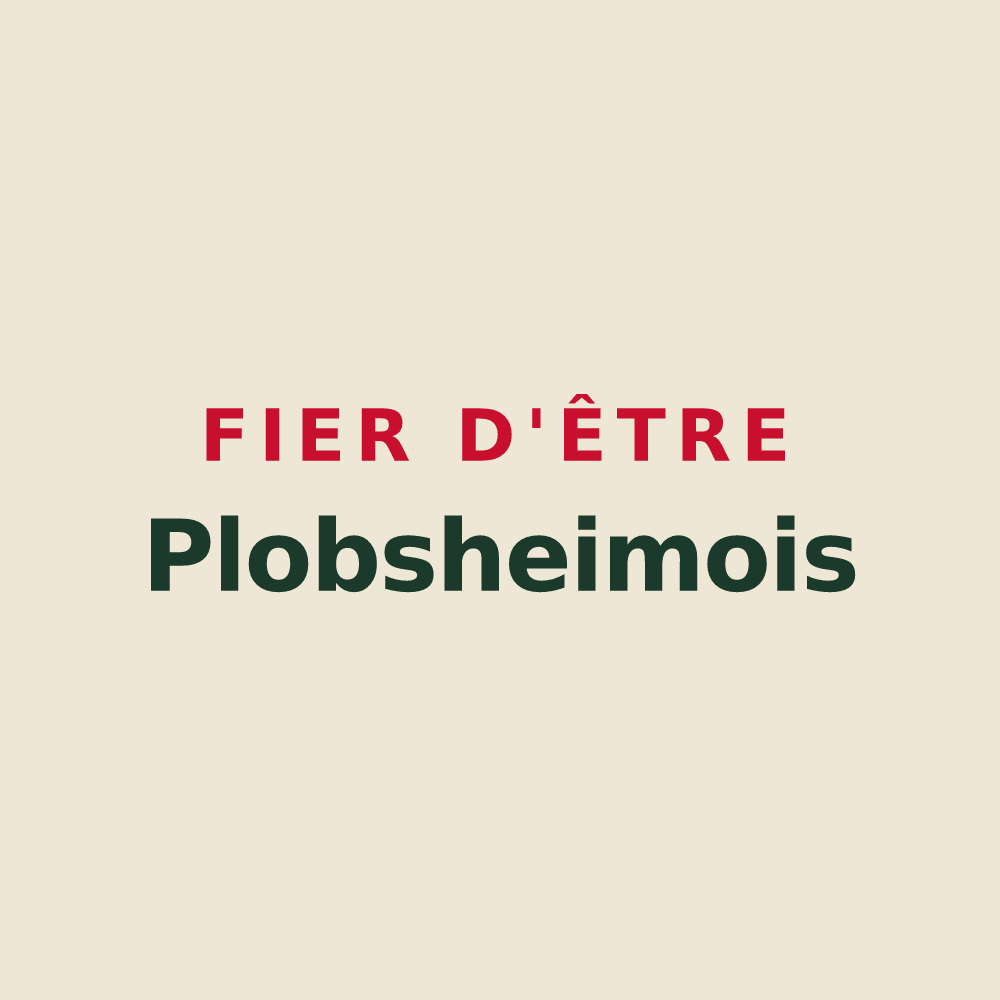 Tote bag « Fier d'être Plobsheimois » — design pour Plobsheim