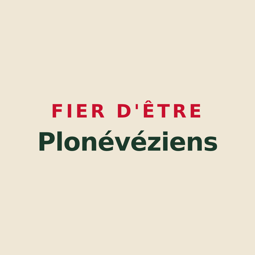 Tote bag « Fier d'être Plonévéziens » — design pour Plonévez-Porzay