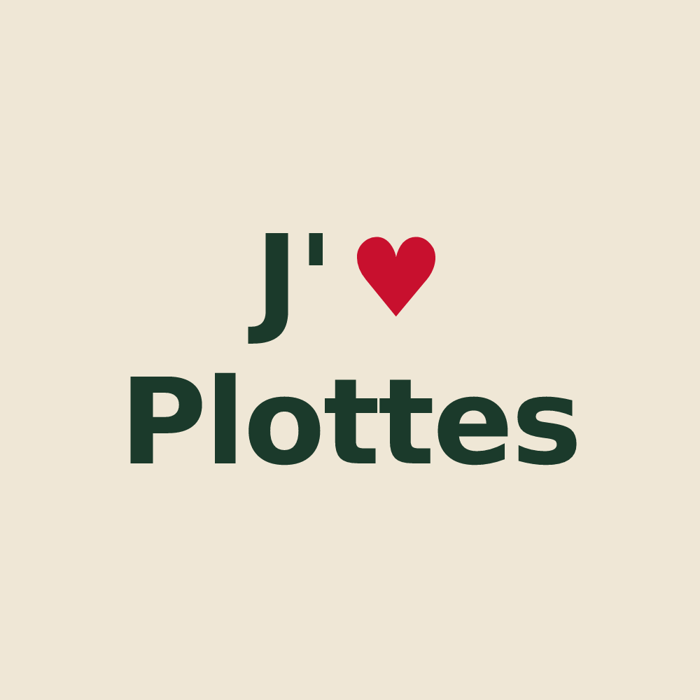 Tote bag personnalisé Plottes — design J'aime Plottes