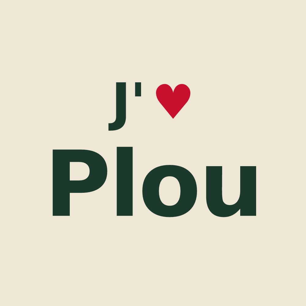 Tote bag personnalisé Plou — design J'aime Plou