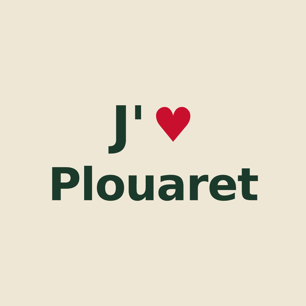 Tote bag personnalisé Plouaret — design J'aime Plouaret