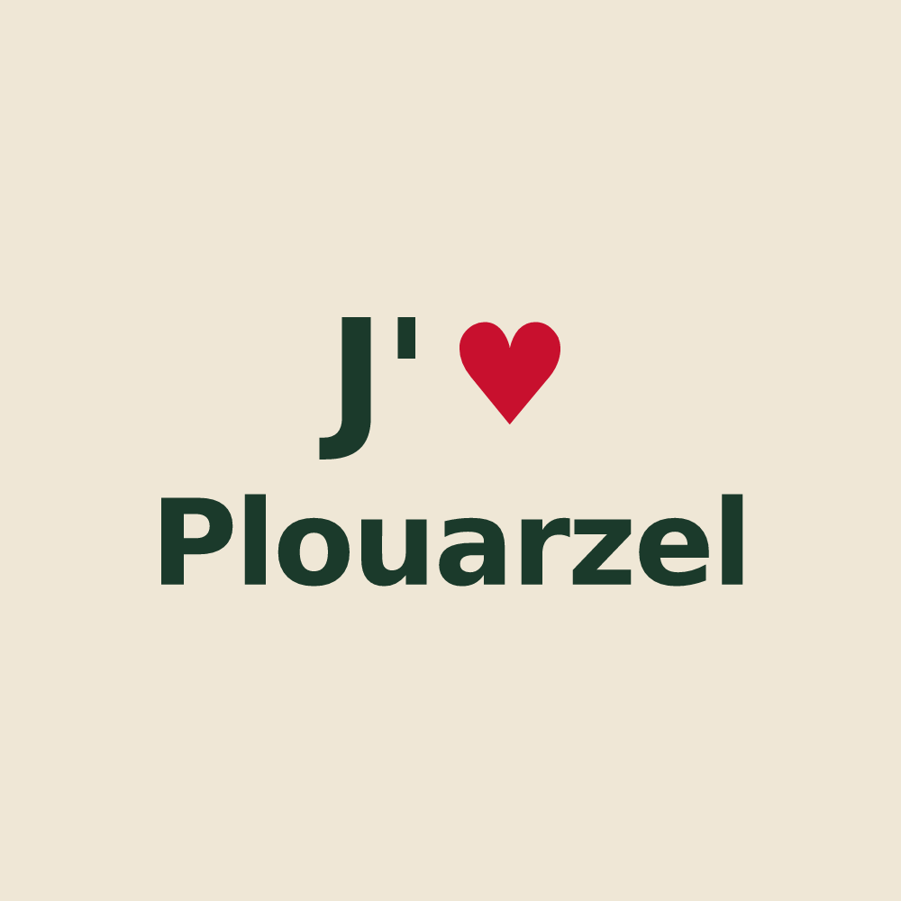Tote bag personnalisé Plouarzel — design J'aime Plouarzel