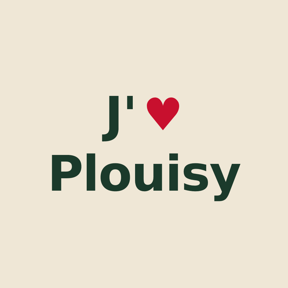 Tote bag personnalisé Plouisy — design J'aime Plouisy