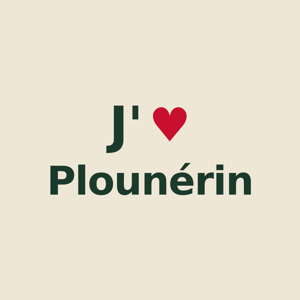 Tote bag personnalisé Plounérin — design J'aime Plounérin