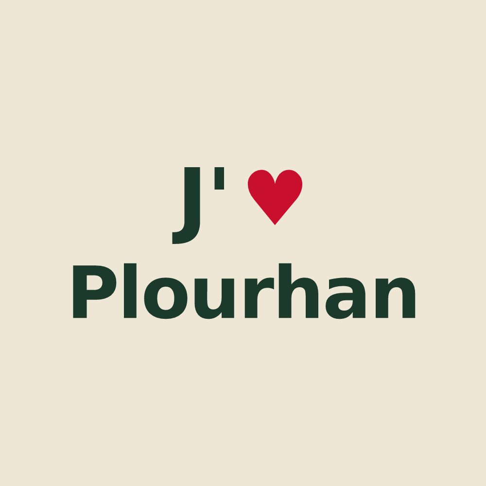 Tote bag personnalisé Plourhan — design J'aime Plourhan