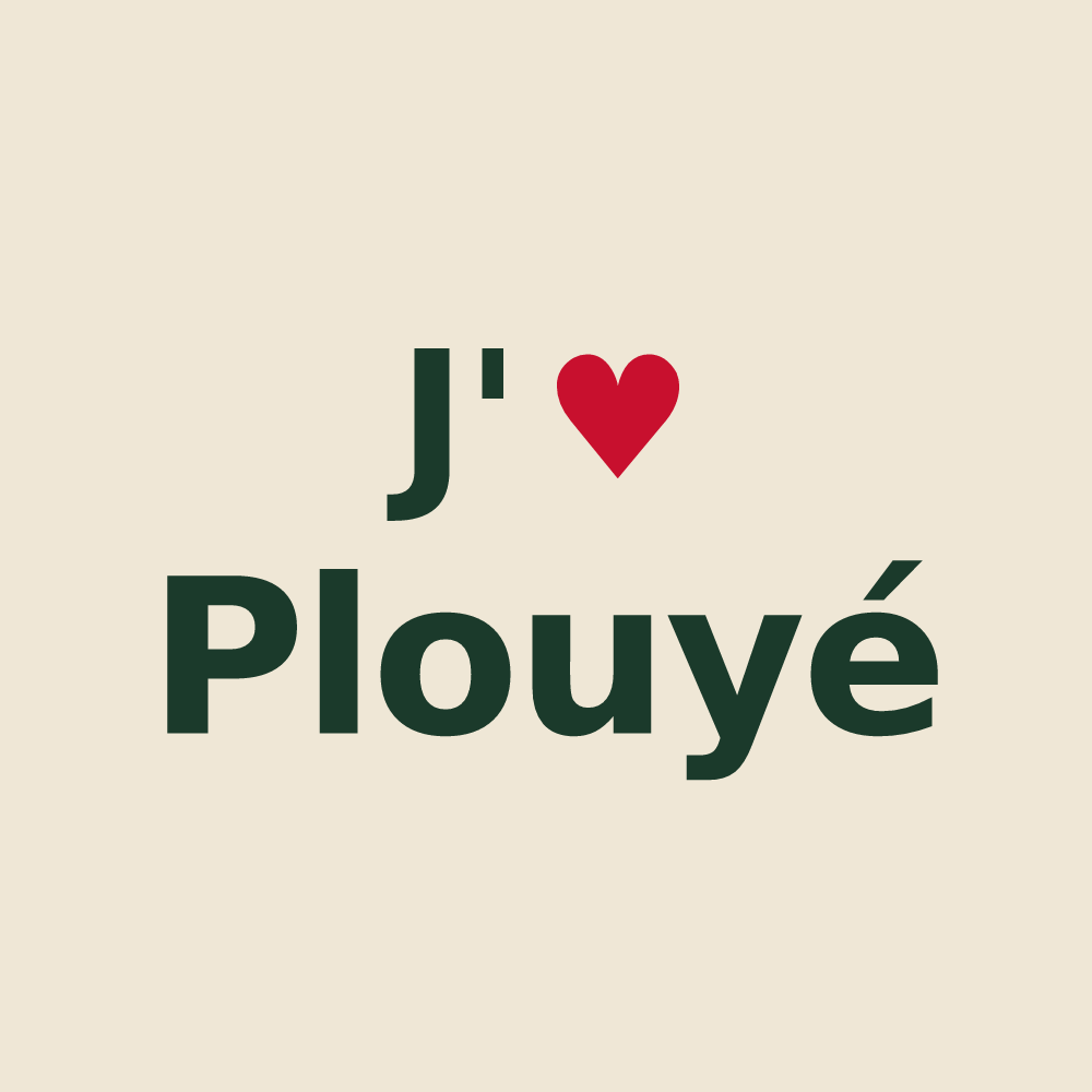 Tote bag personnalisé Plouyé — design J'aime Plouyé