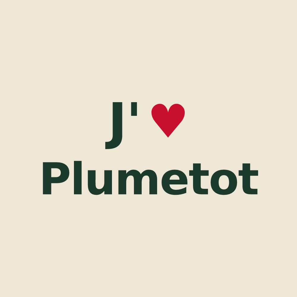 Tote bag personnalisé Plumetot — design J'aime Plumetot