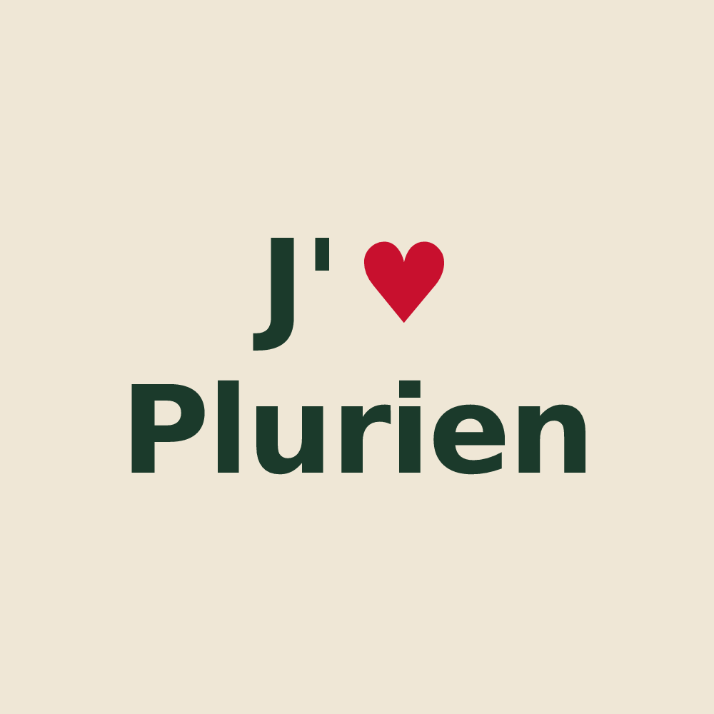 Tote bag personnalisé Plurien — design J'aime Plurien