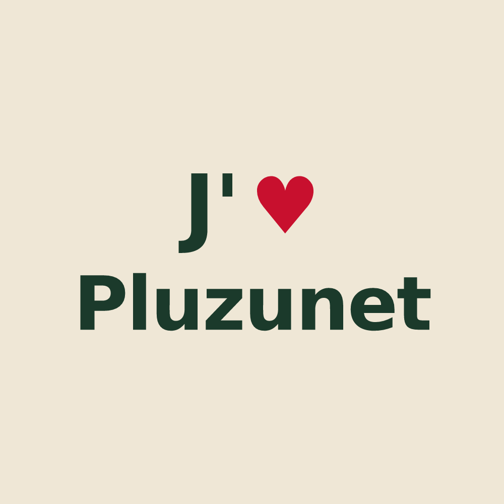 Tote bag personnalisé Pluzunet — design J'aime Pluzunet