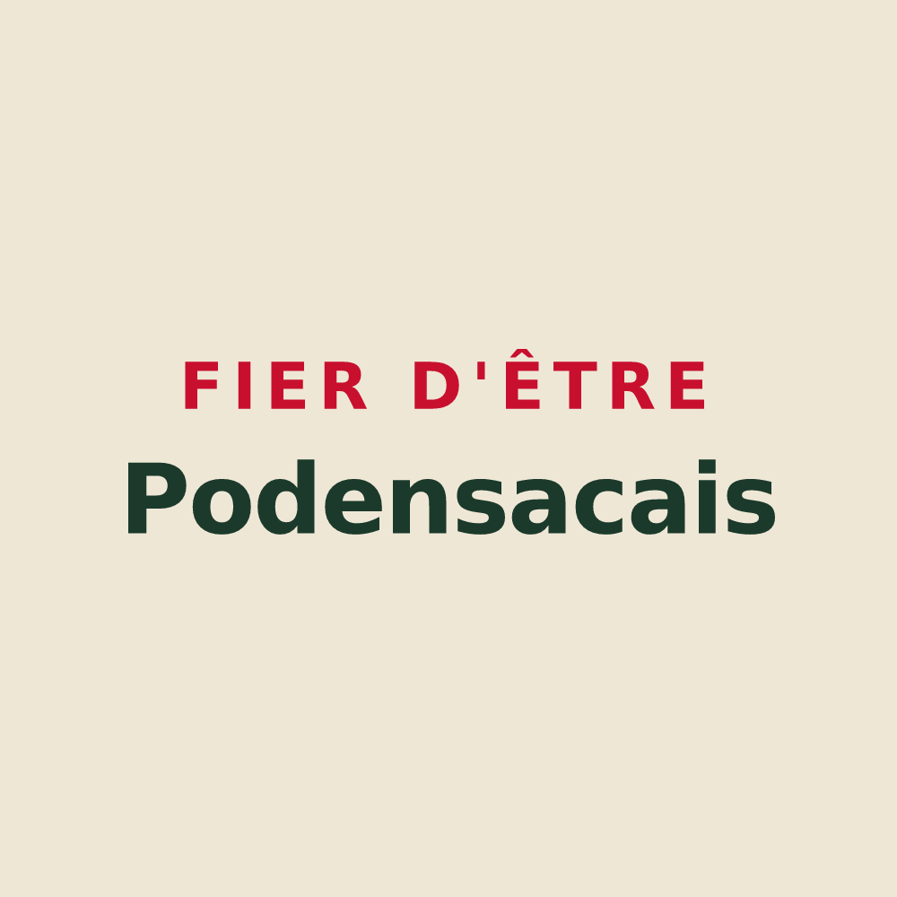 Tote bag « Fier d'être Podensacais » — design pour Podensac