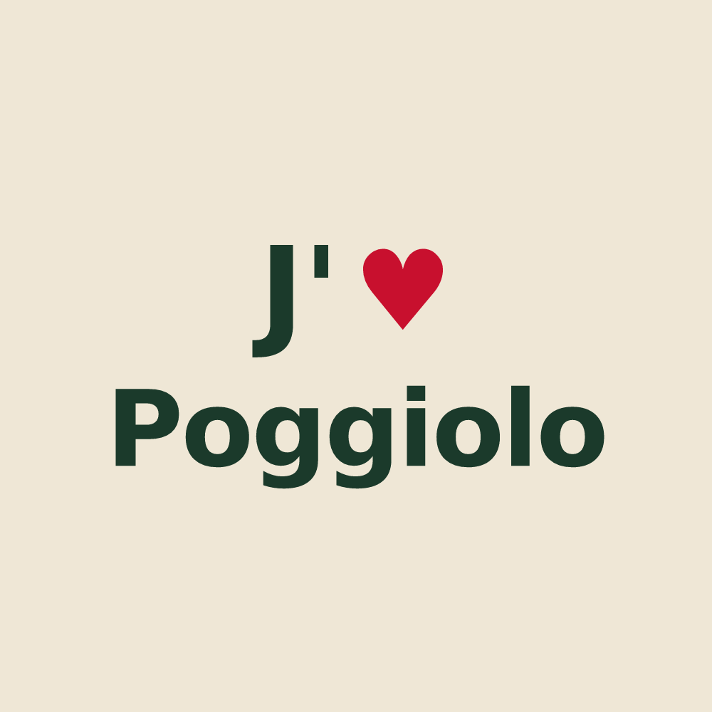 Tote bag personnalisé Poggiolo — design J'aime Poggiolo