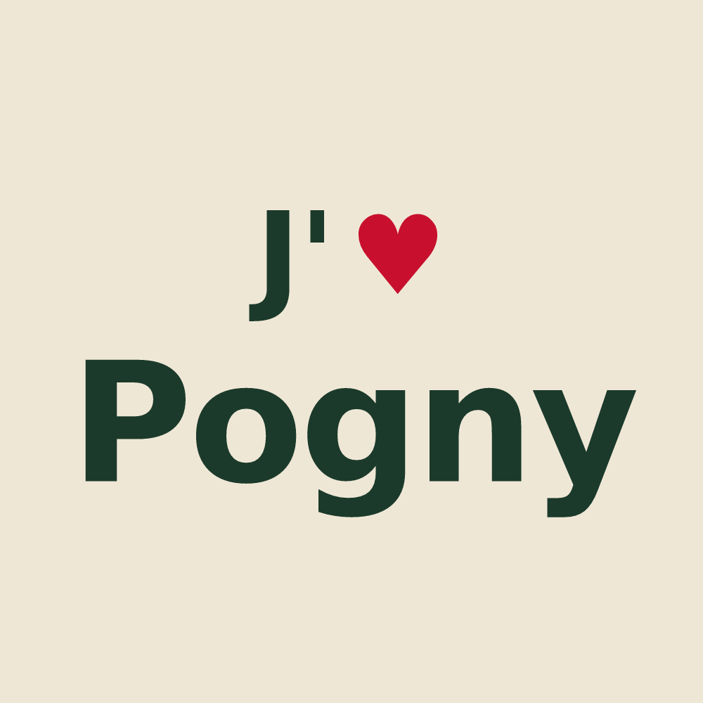 Tote bag personnalisé Pogny — design J'aime Pogny