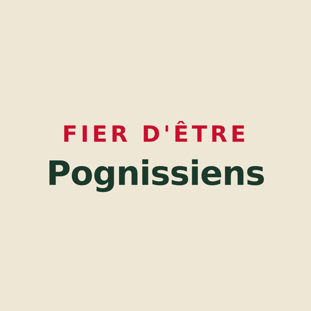 Tote bag « Fier d'être Pognissiens » — design pour Poigny