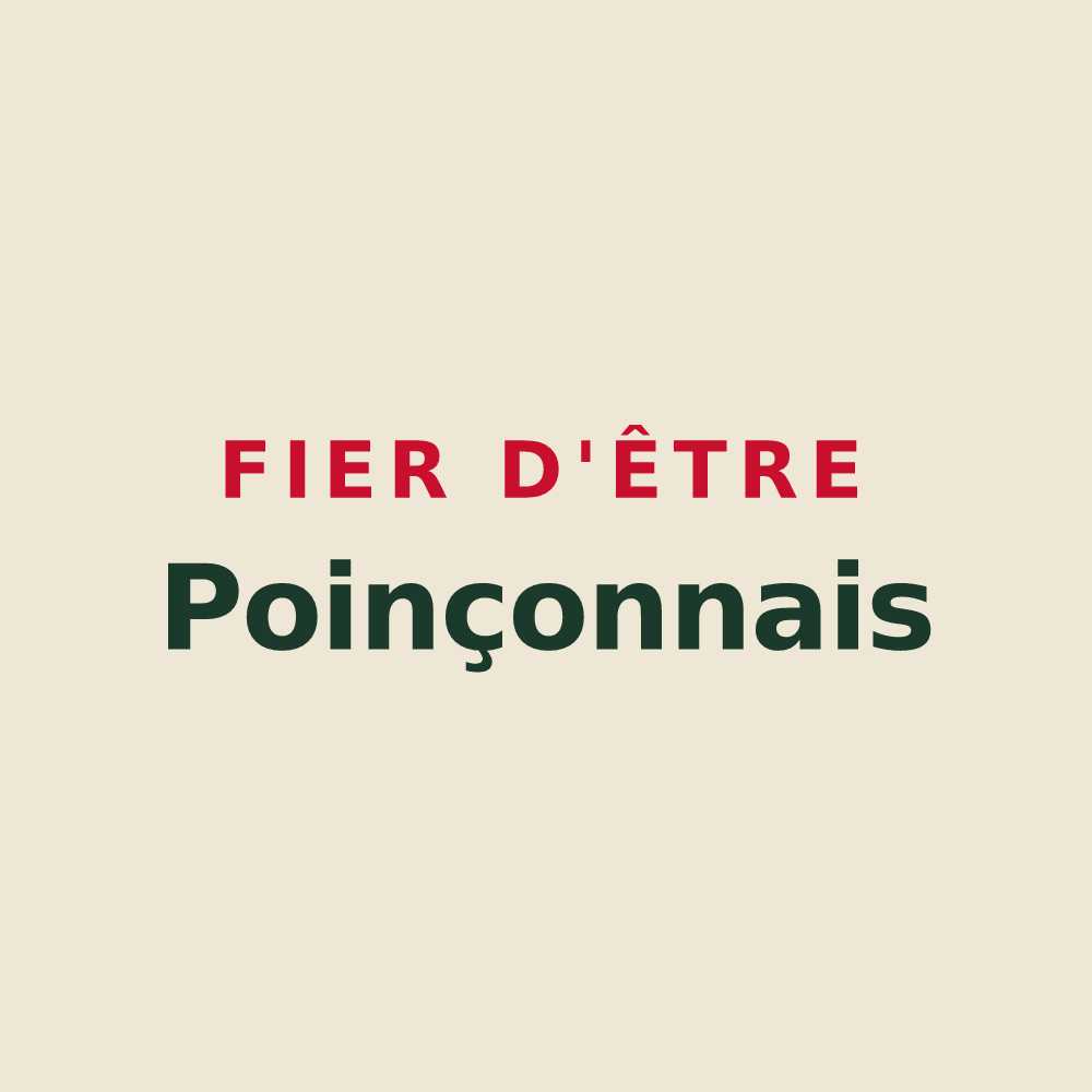 Tote bag « Fier d'être Poinçonnais » — design pour Poinçon-lès-Larrey