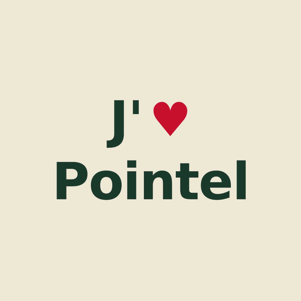 Tote bag personnalisé Pointel — design J'aime Pointel