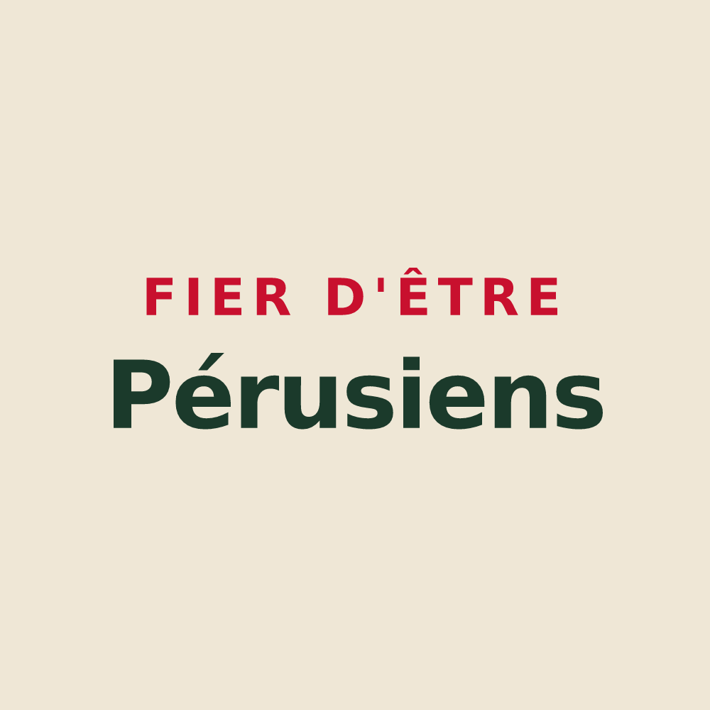 Tote bag « Fier d'être Pérusiens » — design pour Poiroux