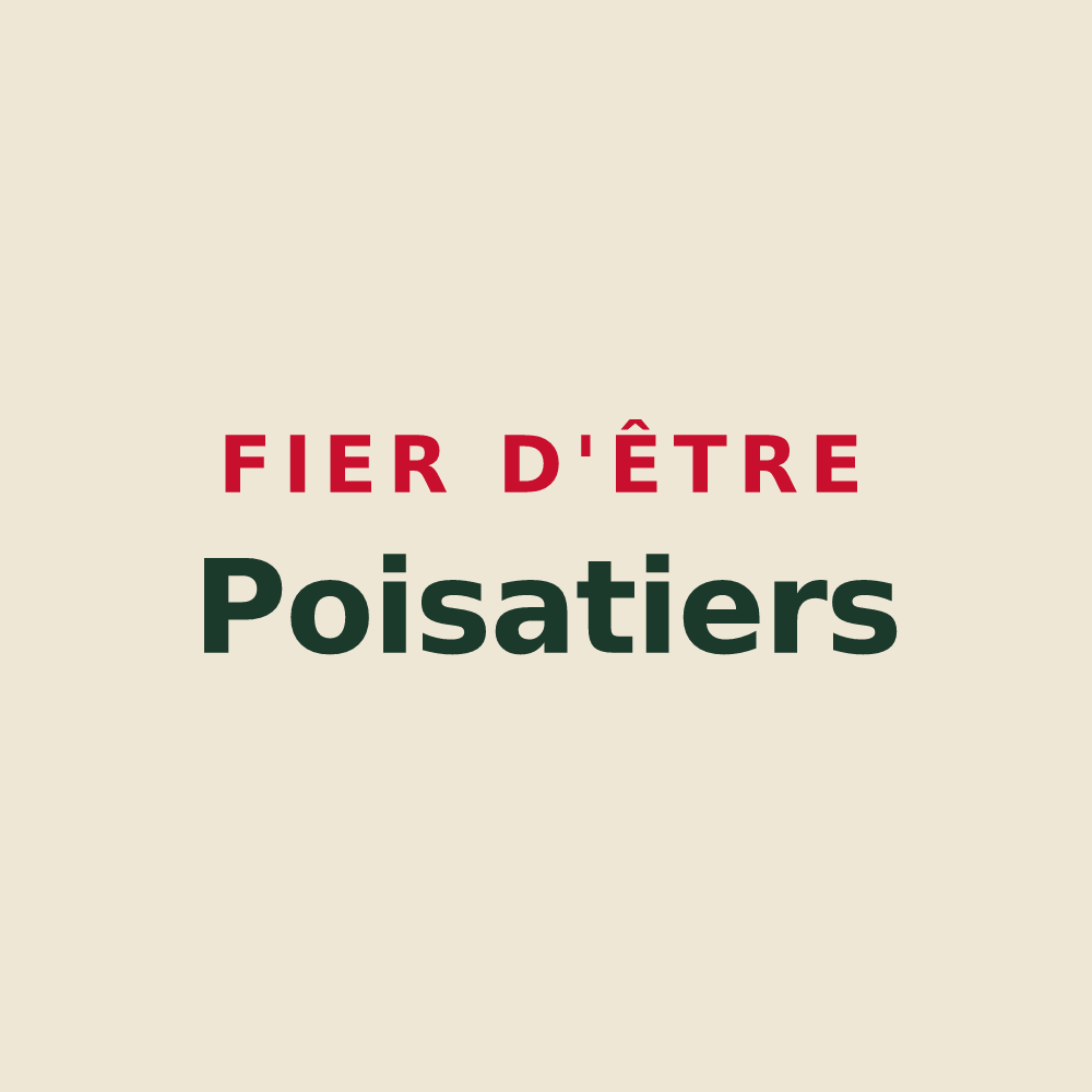 Tote bag « Fier d'être Poisatiers » — design pour Poisat