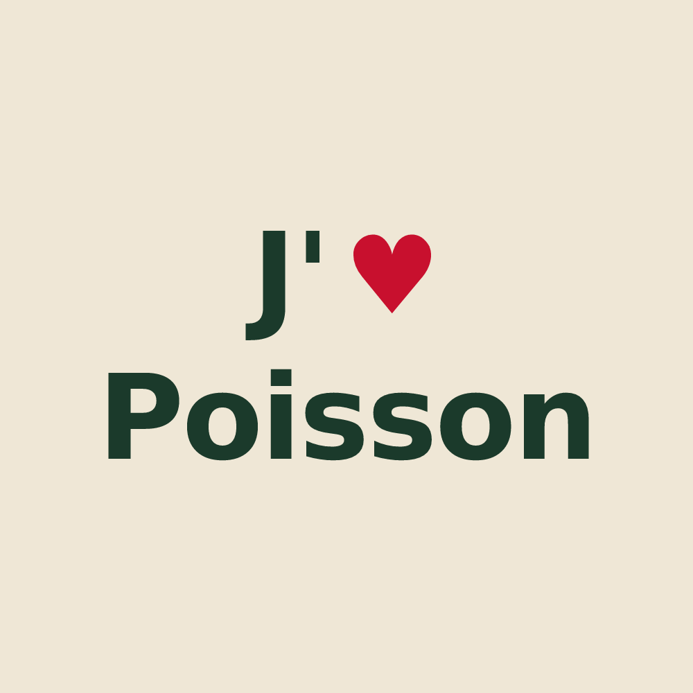 Tote bag personnalisé Poisson — design J'aime Poisson