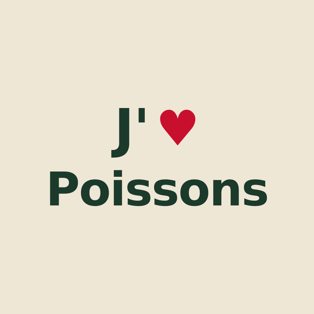 Tote bag personnalisé Poissons — design J'aime Poissons