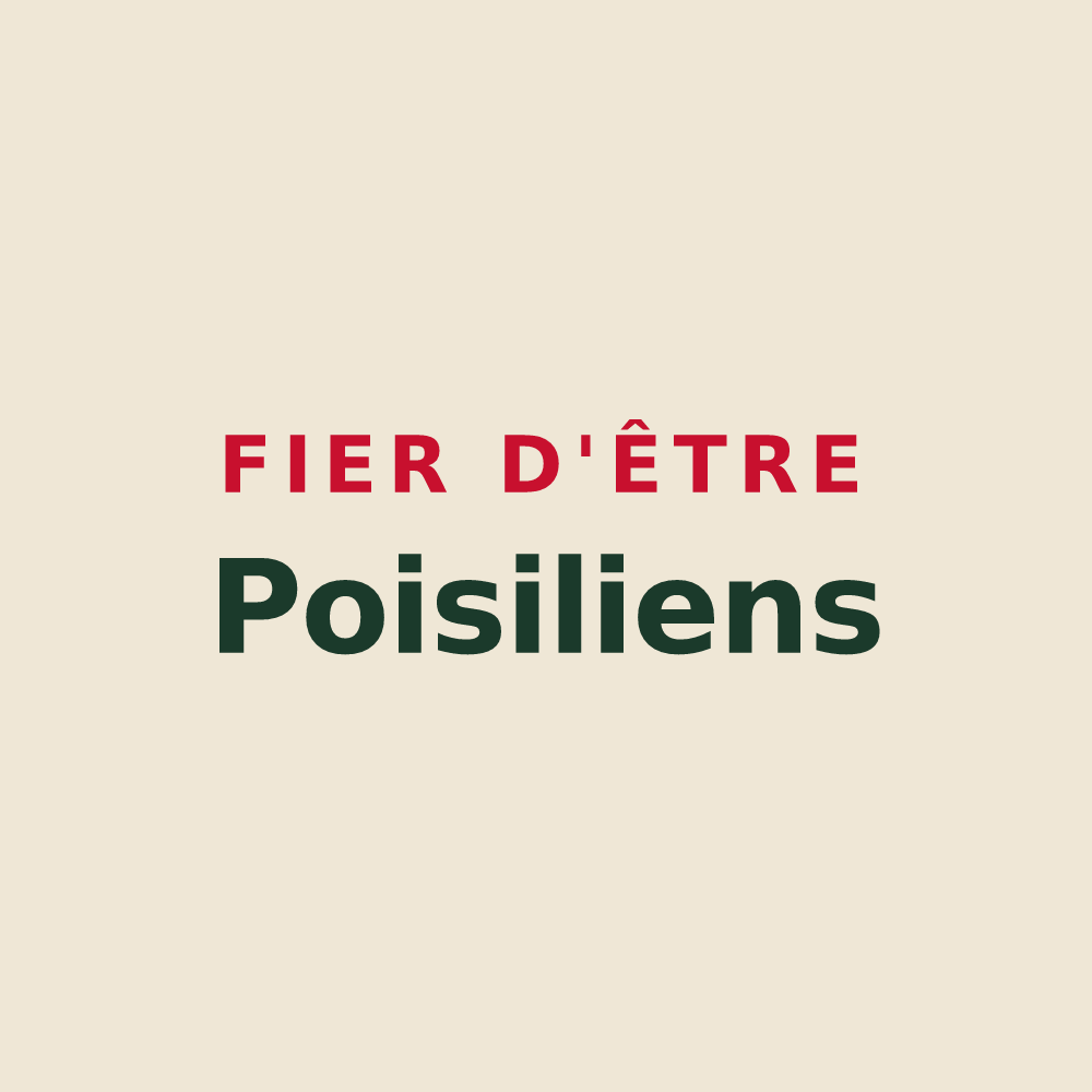 Tote bag « Fier d'être Poisiliens » — design pour Poisy