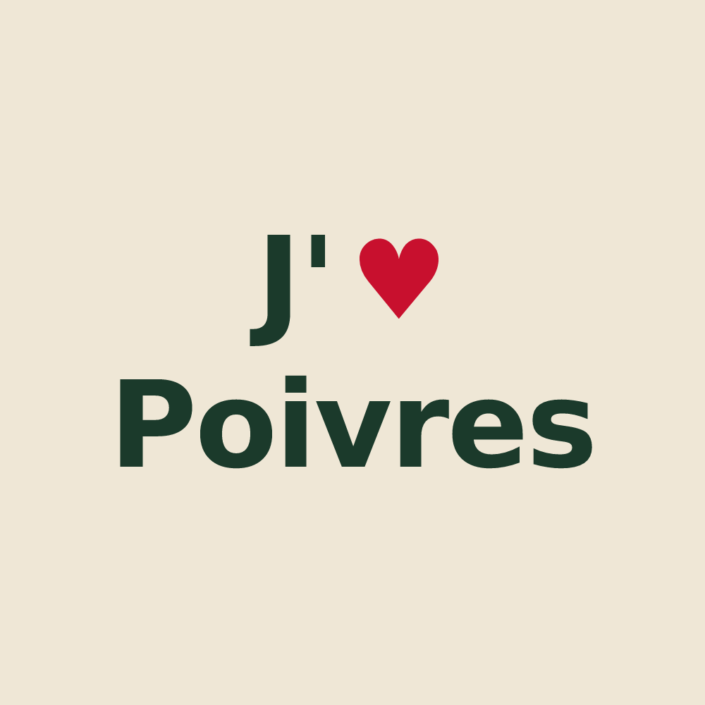 Tote bag personnalisé Poivres — design J'aime Poivres
