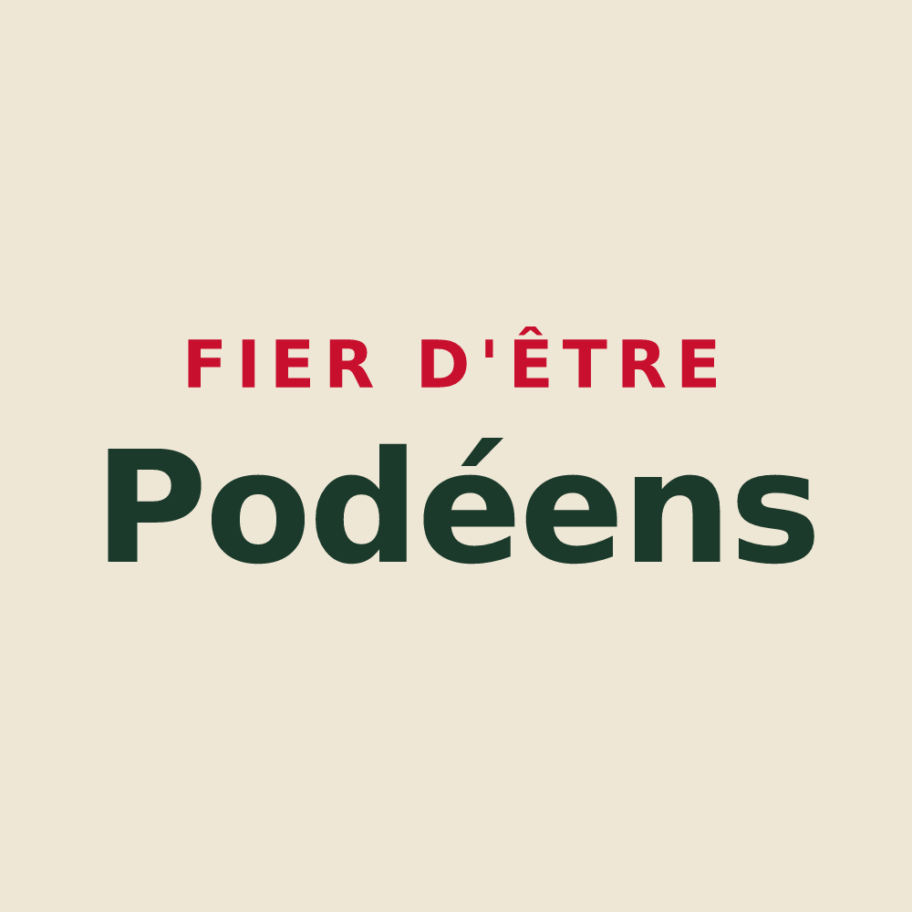 Tote bag « Fier d'être Podéens » — design pour Poix-du-Nord