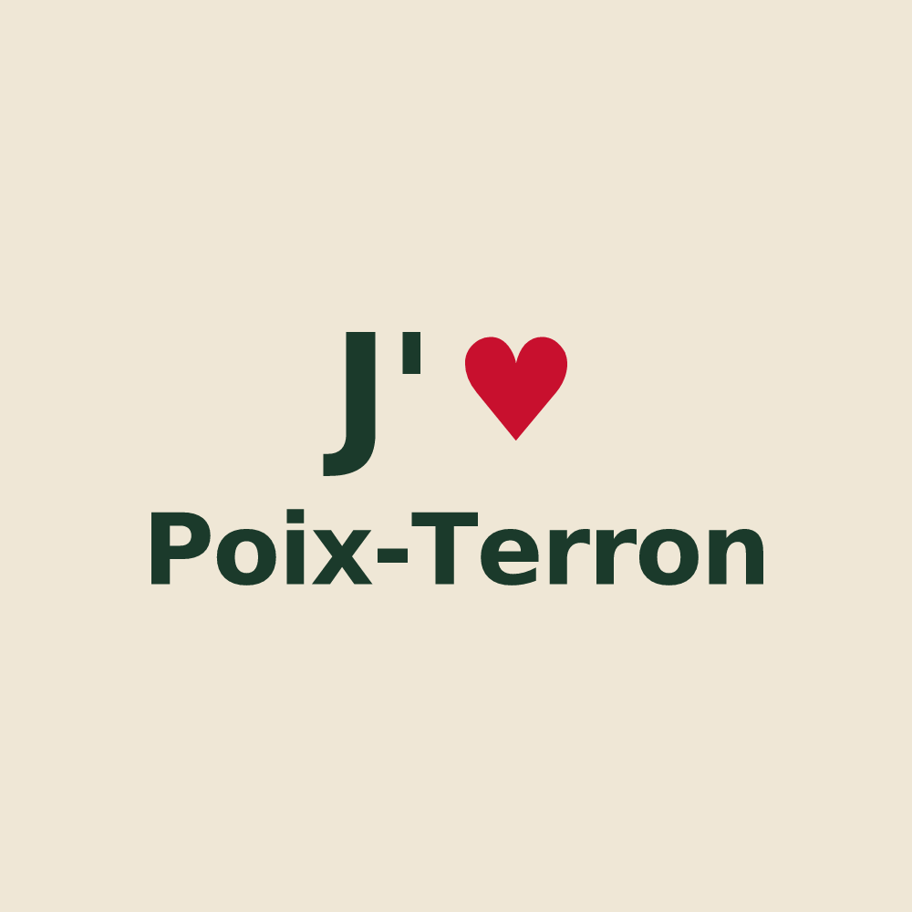 Tote bag personnalisé Poix-Terron — design J'aime Poix-Terron