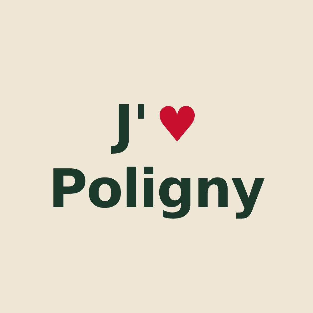 Tote bag personnalisé Poligny — design J'aime Poligny