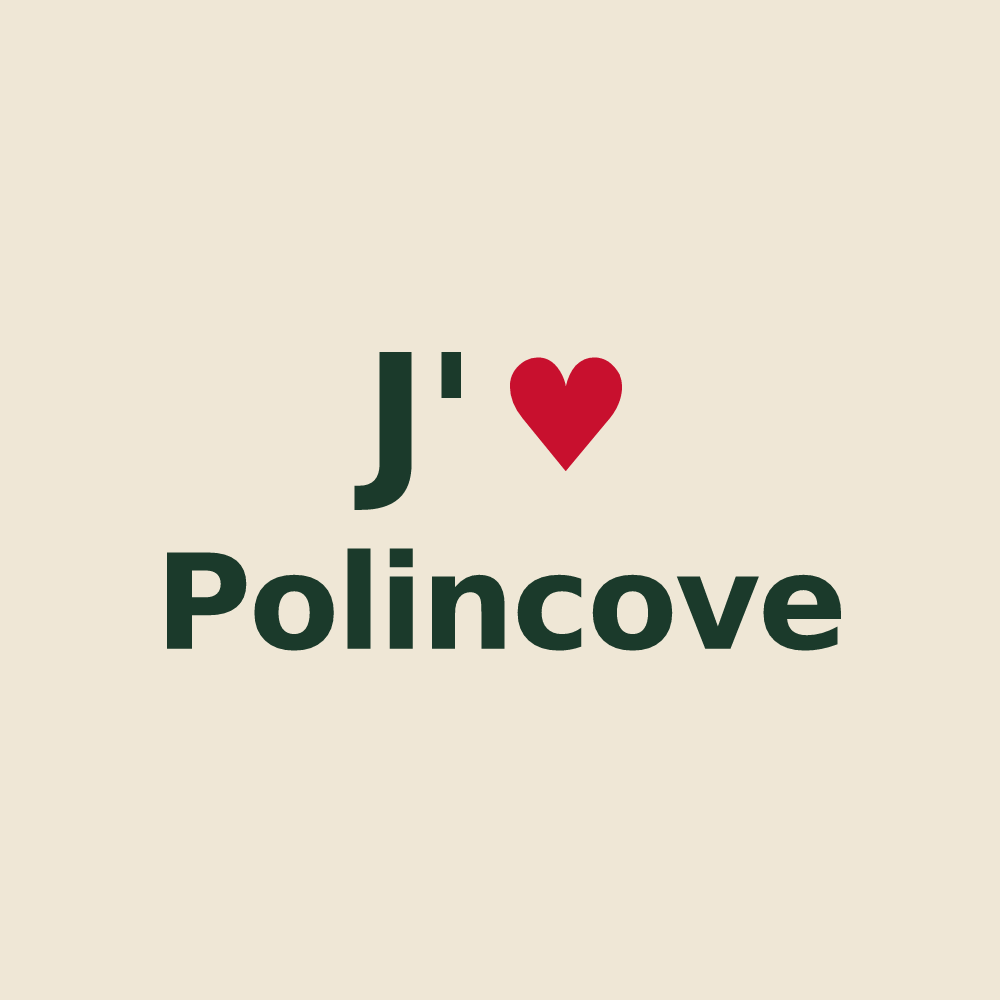 Tote bag personnalisé Polincove — design J'aime Polincove