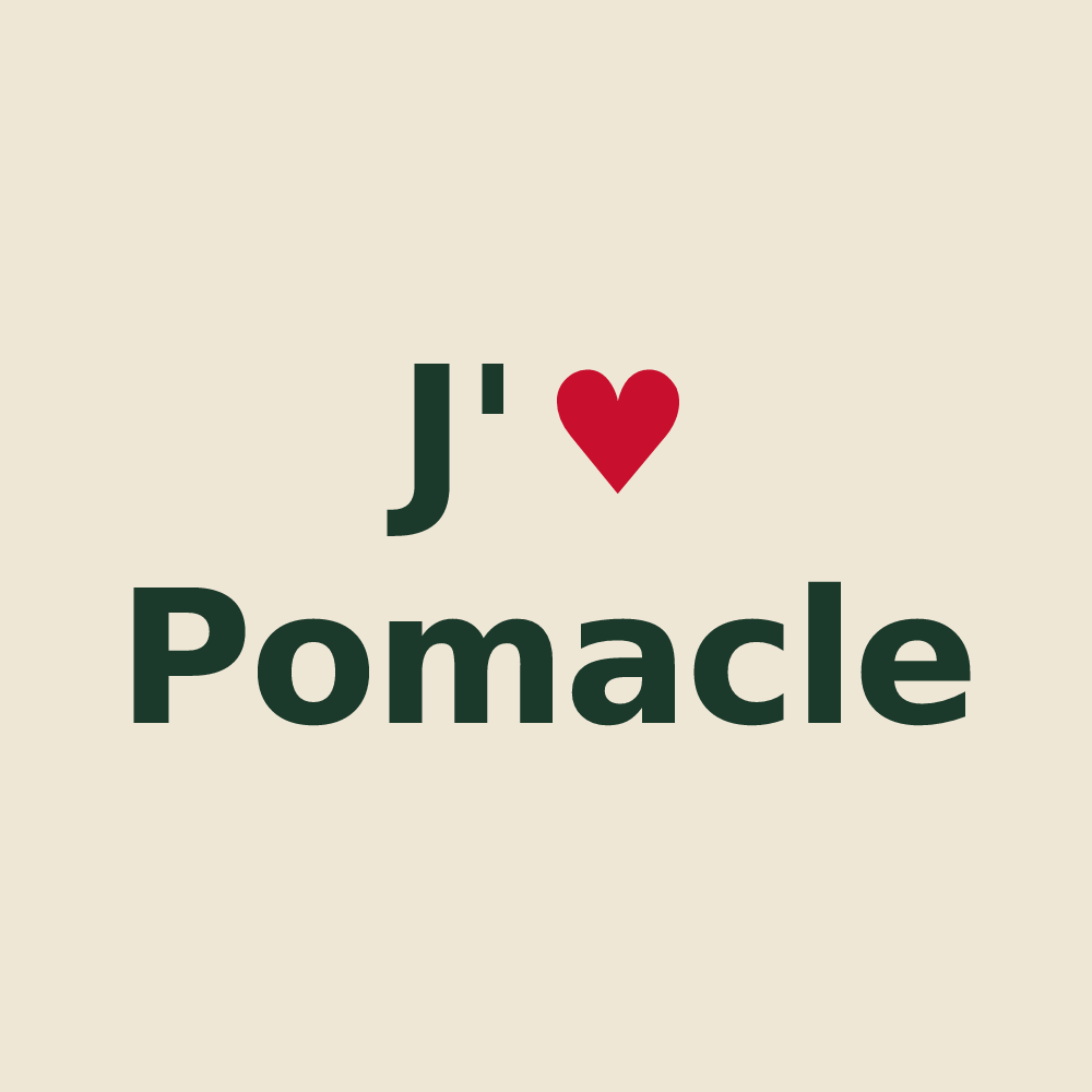 Tote bag personnalisé Pomacle — design J'aime Pomacle