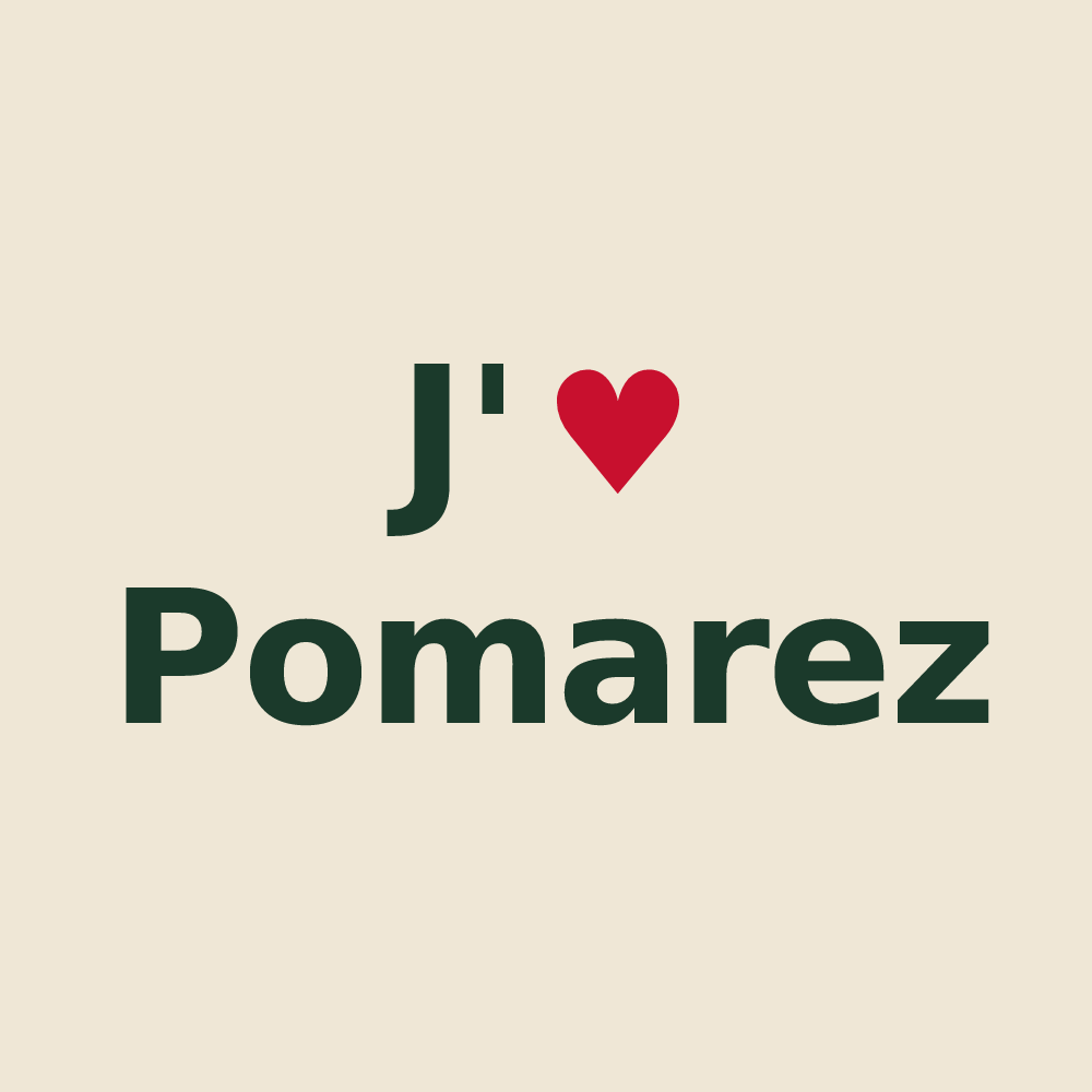 Tote bag personnalisé Pomarez — design J'aime Pomarez