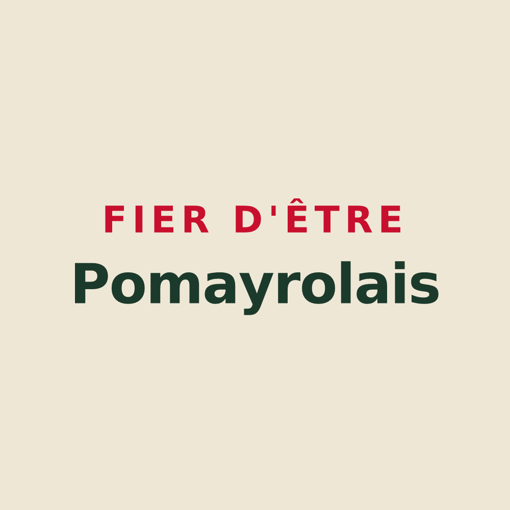 Tote bag « Fier d'être Pomayrolais » — design pour Pomayrols