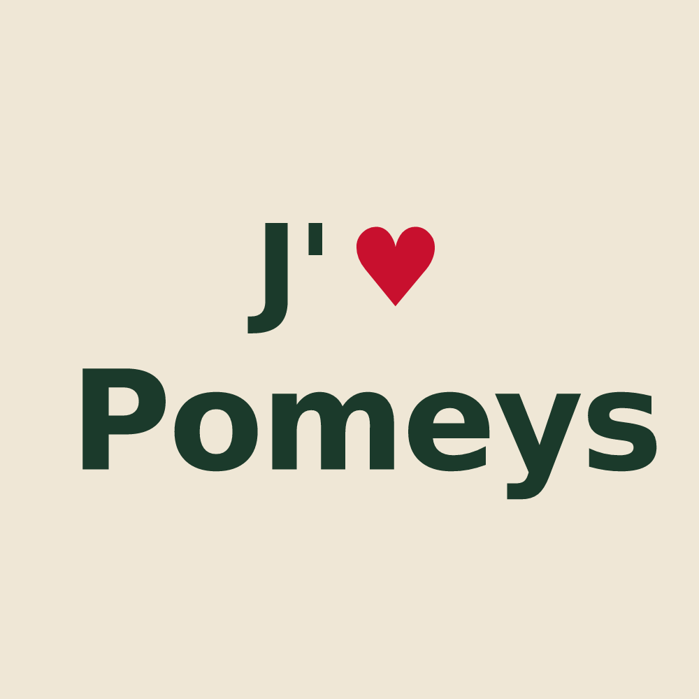 Tote bag personnalisé Pomeys — design J'aime Pomeys