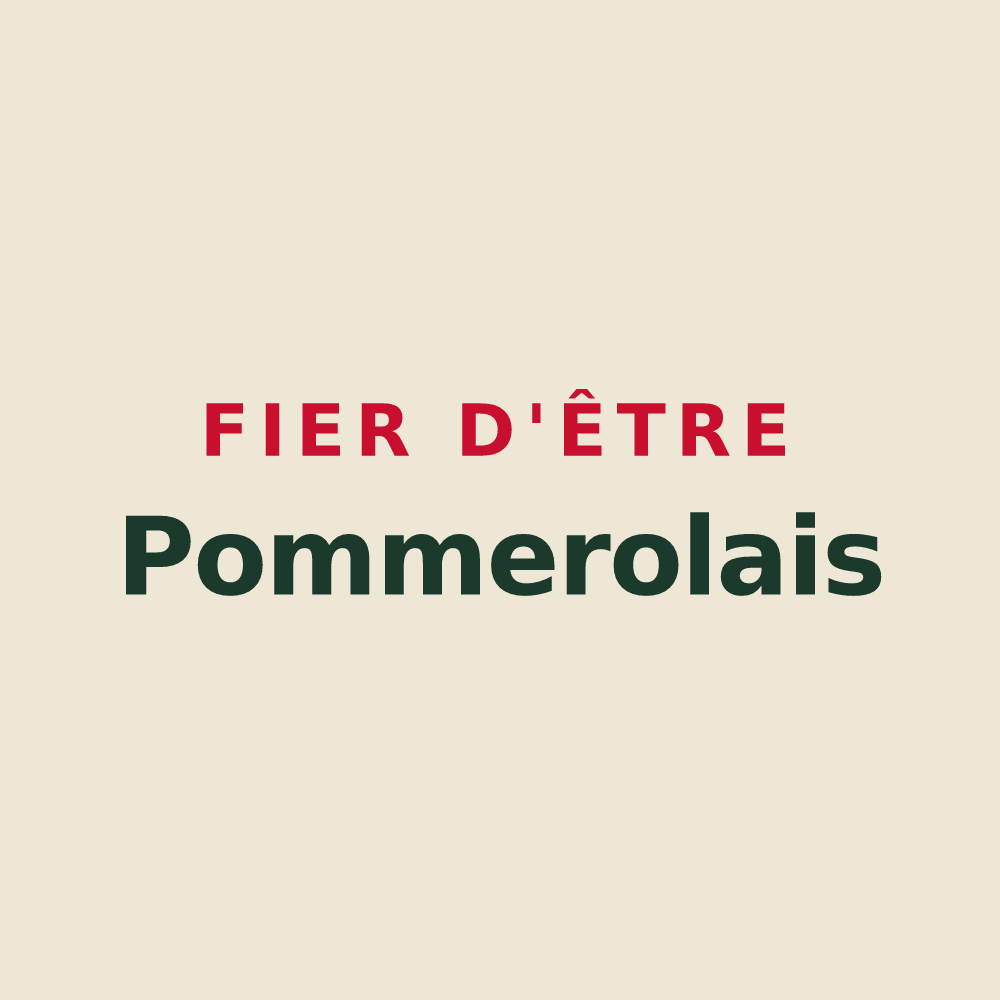 Tote bag « Fier d'être Pommerolais » — design pour Pommerol