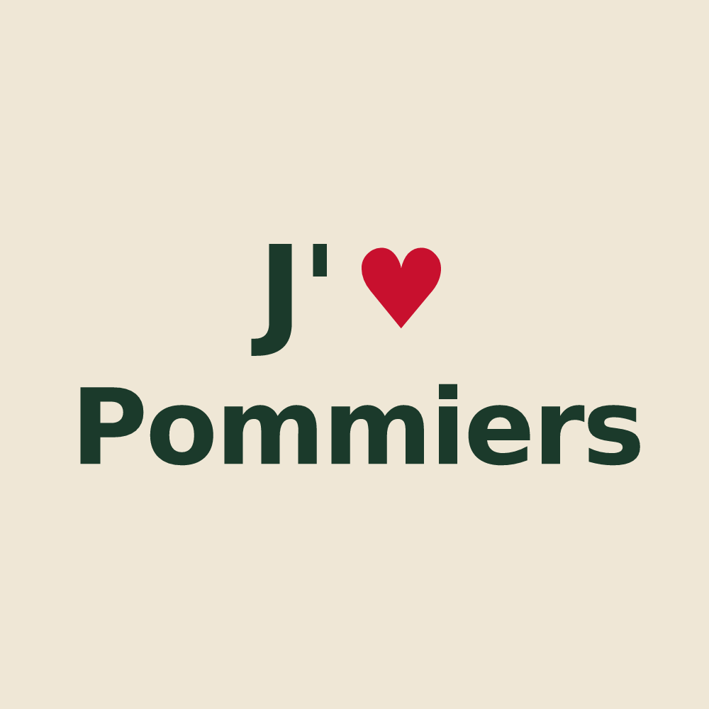 Tote bag personnalisé Pommiers — design J'aime Pommiers